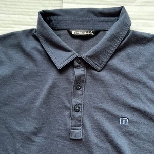 Travis Mathew Mens XL Dark Navy Short Sleeve Cotton Polo
